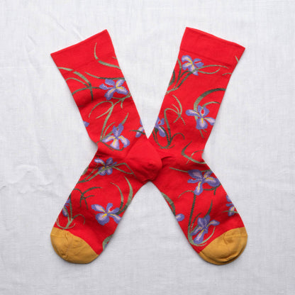 Red Iris Sock