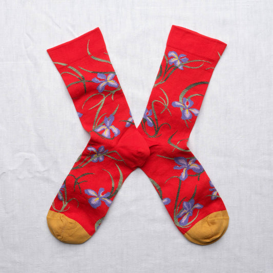 Red Iris Sock