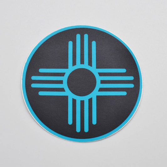 Zia Black Circle - Sticker