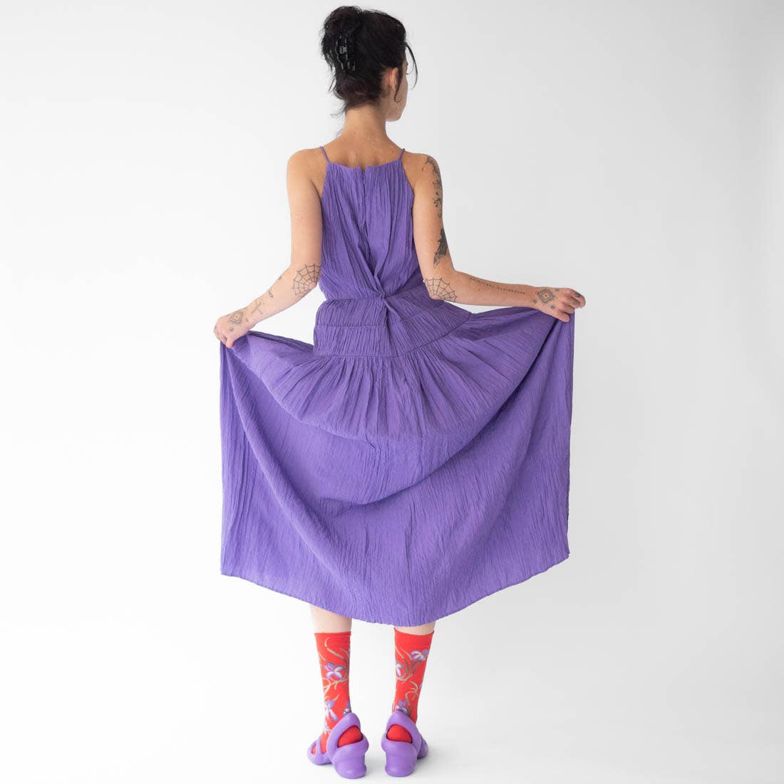 Red Iris Sock
