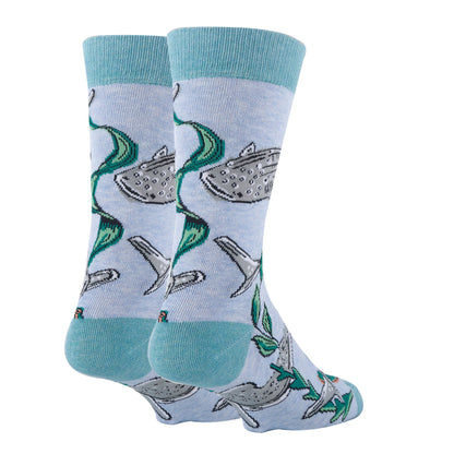 WHALE SHARK MEN'S CREW SOCKS