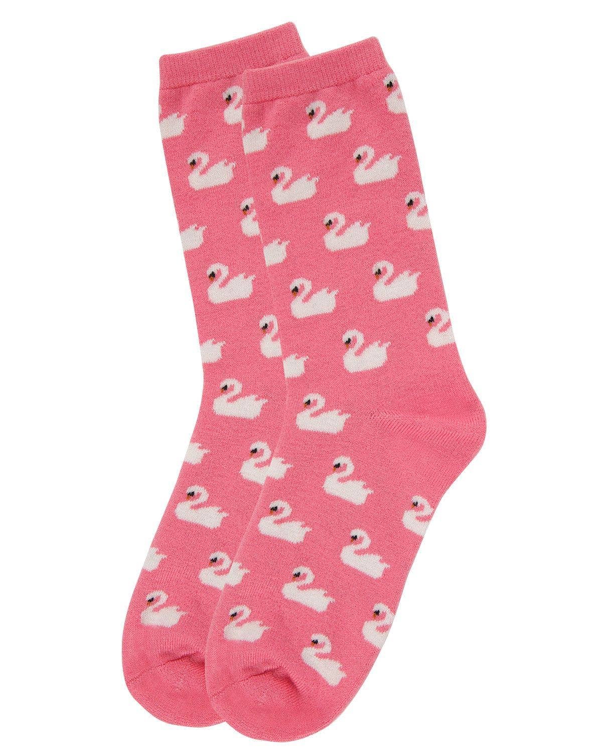 WOMEN'S SWAN CASHMERE BLEND CREW SOCKS