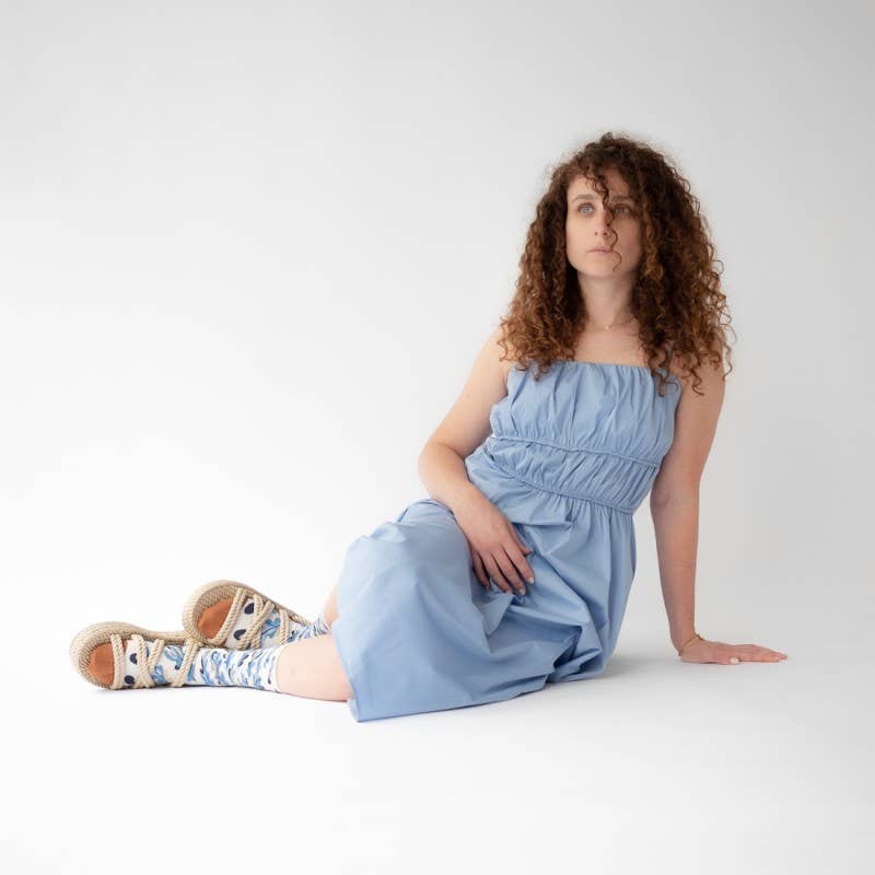 NATURAL FIGURE CREW SOCKS