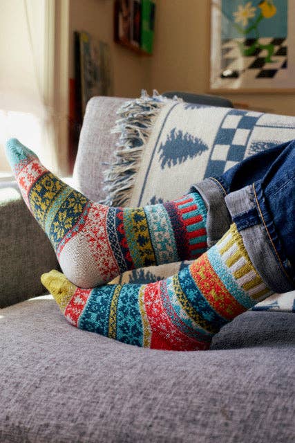 Spritz Crew Socks Sustainably Made Festive Winter Socks