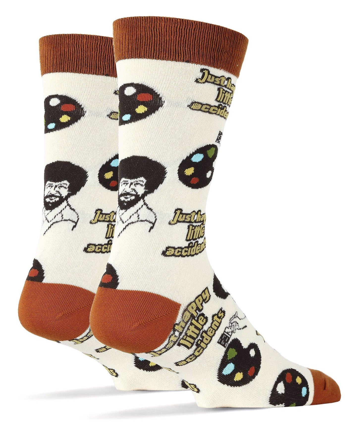 HAPPY LITTLE ACCIDENTS MEN'S CREW SOCKS