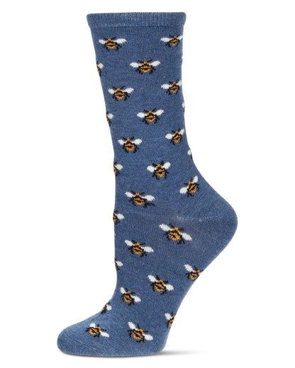 WOMEN'S BEE CASHMERE BLEND CREW SOCKS