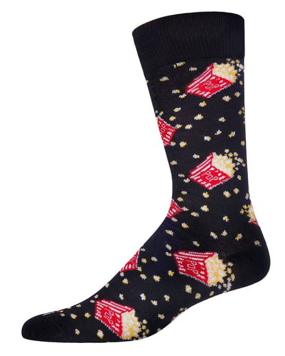 Popcorn Bamboo Blend Men's Crew Socks