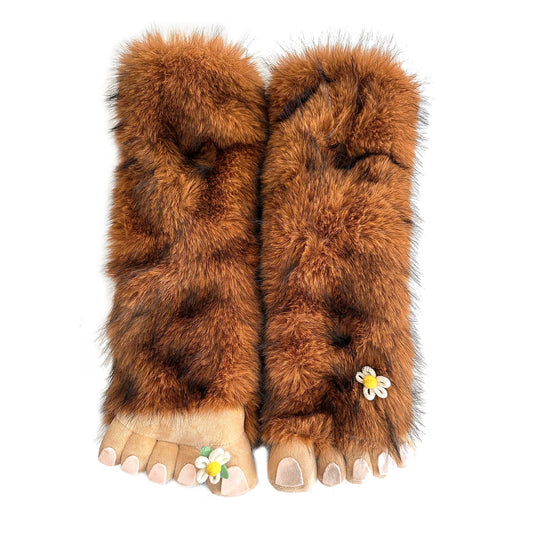 Big Foot Stomp Women's Plush Non-Slip Slipper Socks
