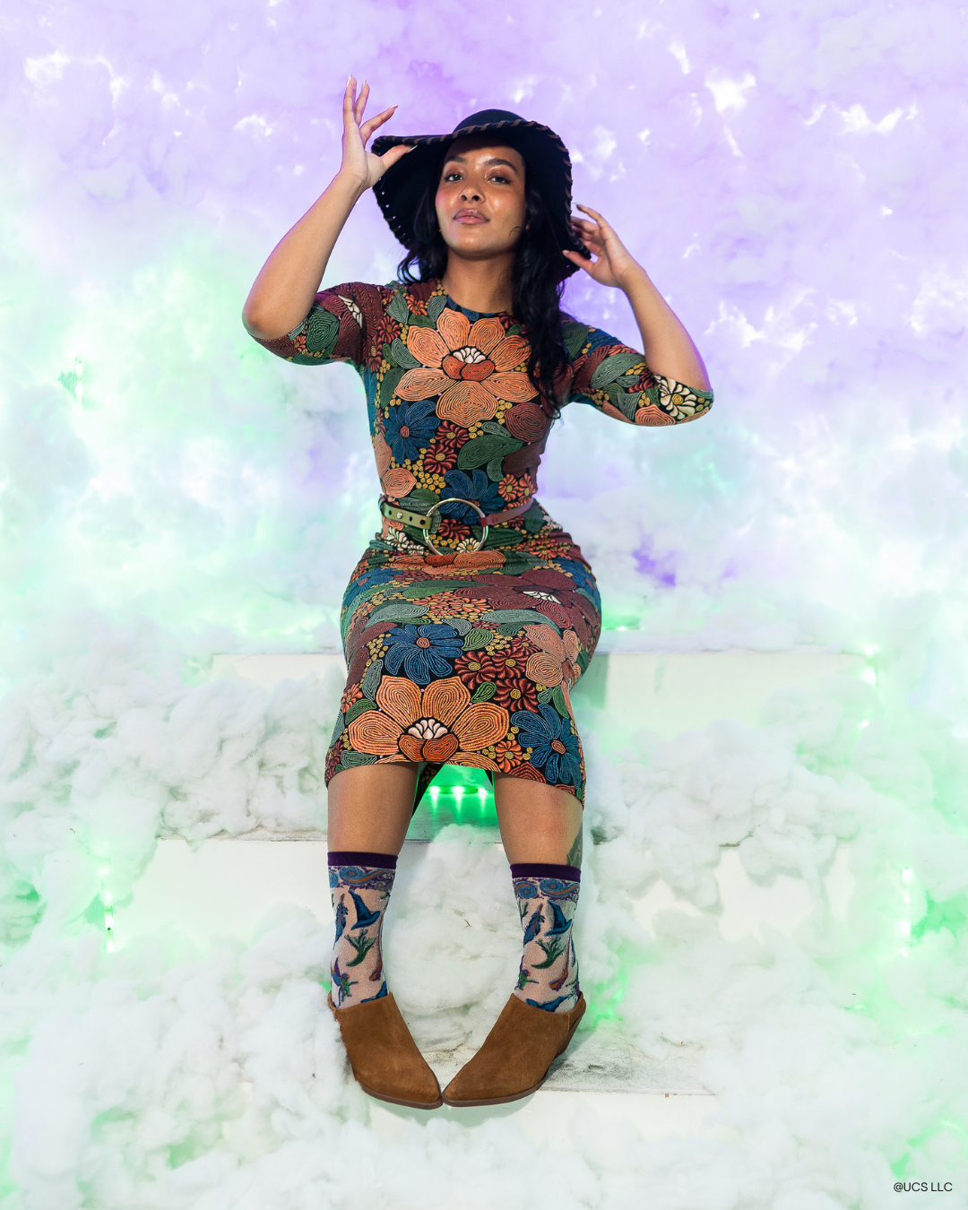 Wicked Elphaba's Power Shimmer Sheer Crew Socks
