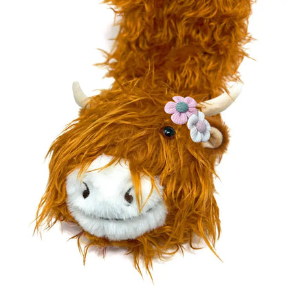 Highland Cattle  Women's Plush Non-Slip Slipper Socks