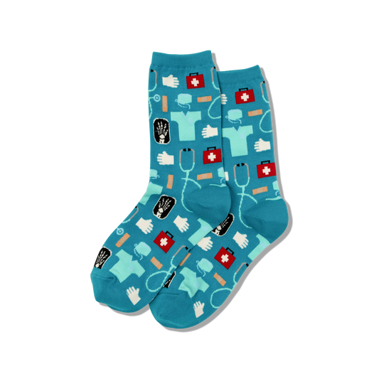 WOMEN'S MEDICAL COTTON CREW SOCKS