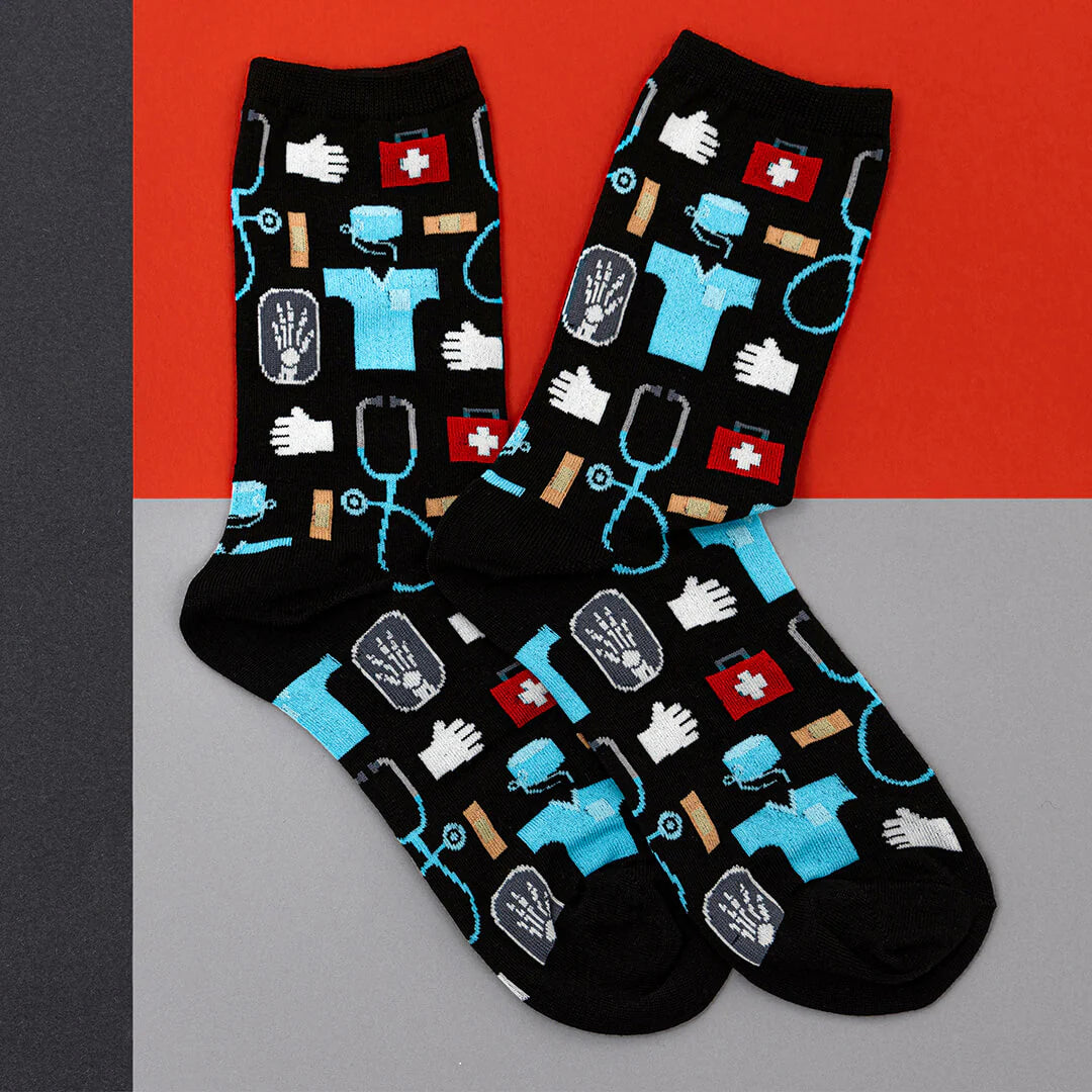 WOMEN'S MEDICAL COTTON CREW SOCKS