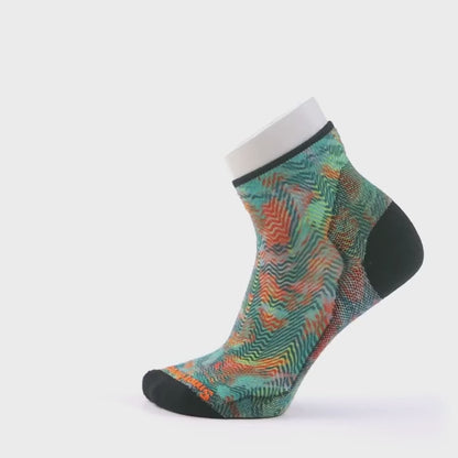 Women's Bike Jungle Music Print Ankle Socks Zero Cushion