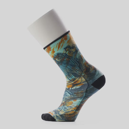 Bike Zero Cushion Rugged Ride Print Crew Socks