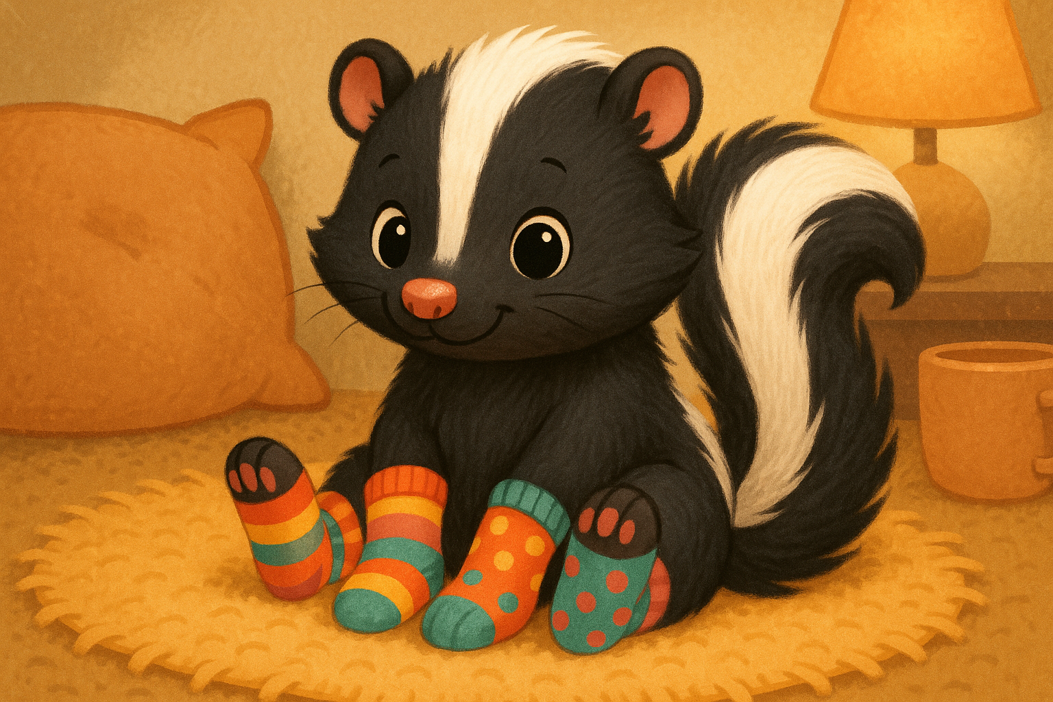 SKUNK WITH SOCKS
