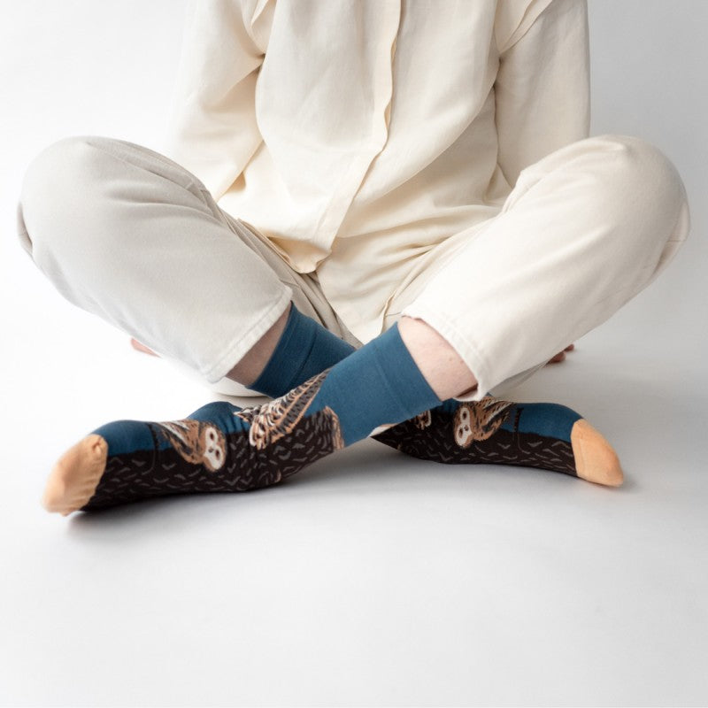 ABYSSE OWL PREMIUM CREW SOCK
