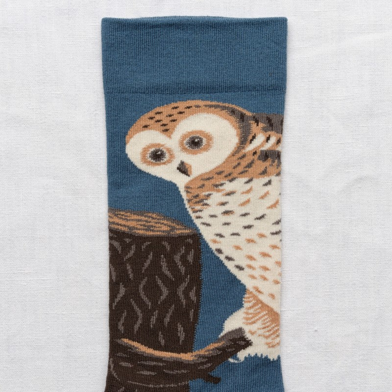 ABYSSE OWL PREMIUM CREW SOCK