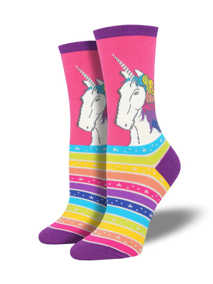 RAINBOW HAIR DON'T CARE WOMEN'S CREW