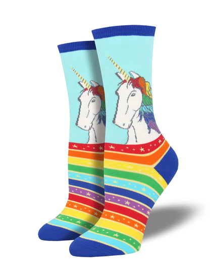RAINBOW HAIR DON'T CARE WOMEN'S CREW