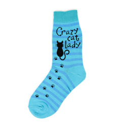 CAT LADY WOMEN'S COTOTN CREW SOCKS
