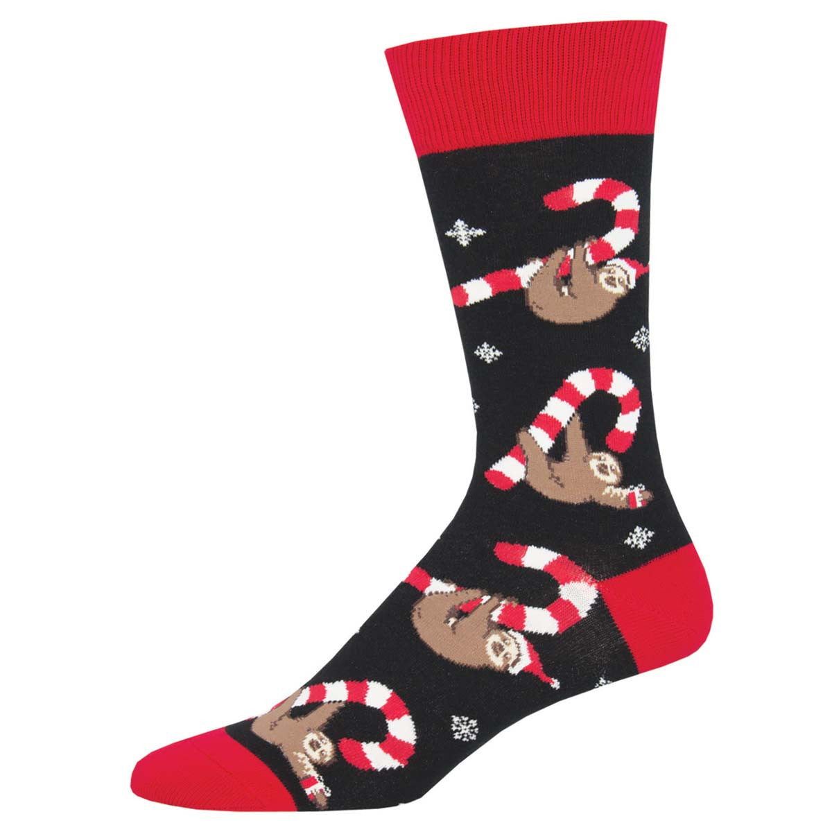MERRY SLOTHMAS MEN'S COTTON CREW SOCKS