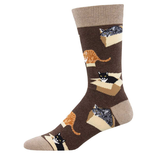 CAT IN A BOX MEN'S CREW
